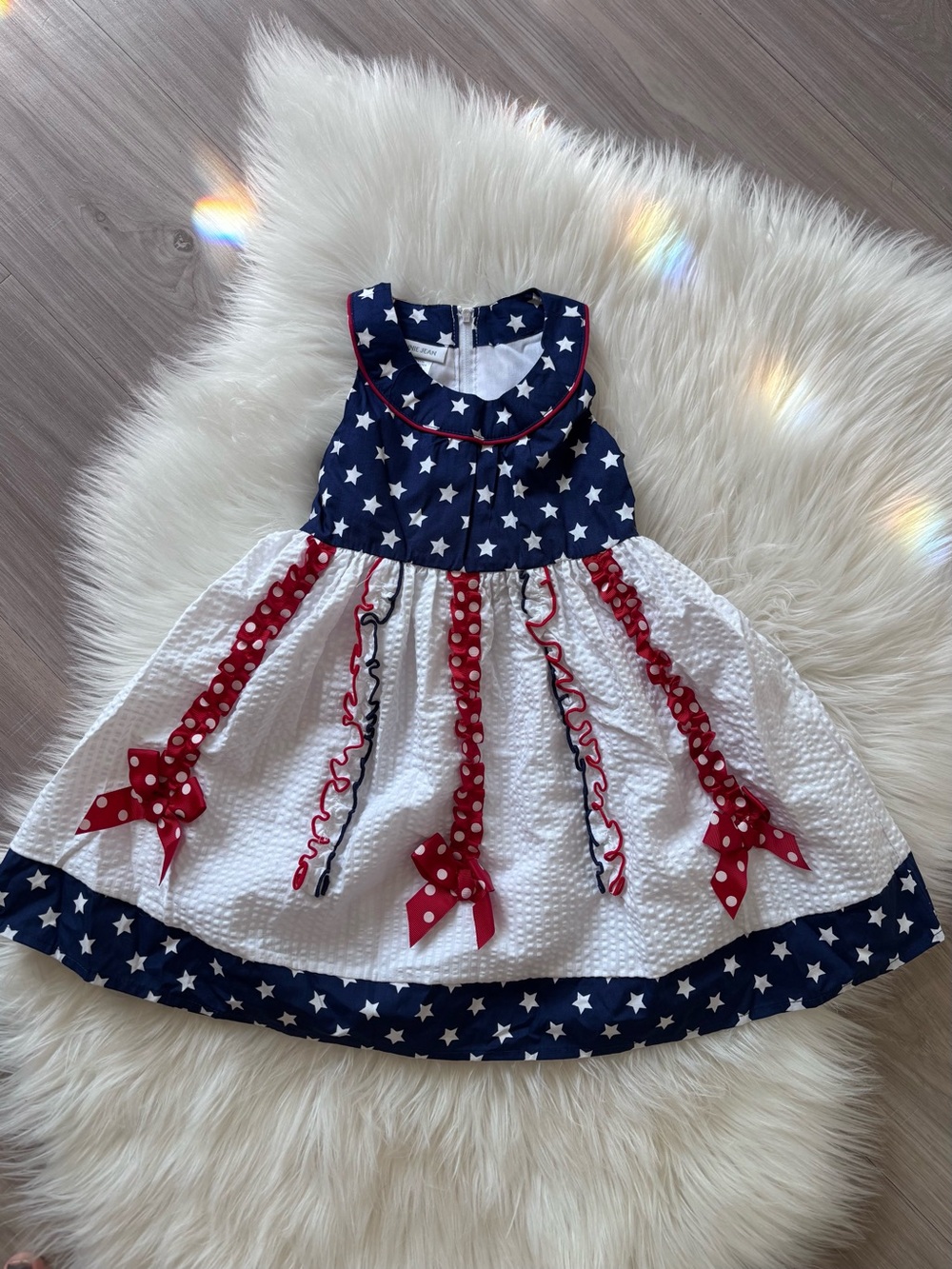 Bonnie Jean Memorial Day 4th of July Girls Dress 3T